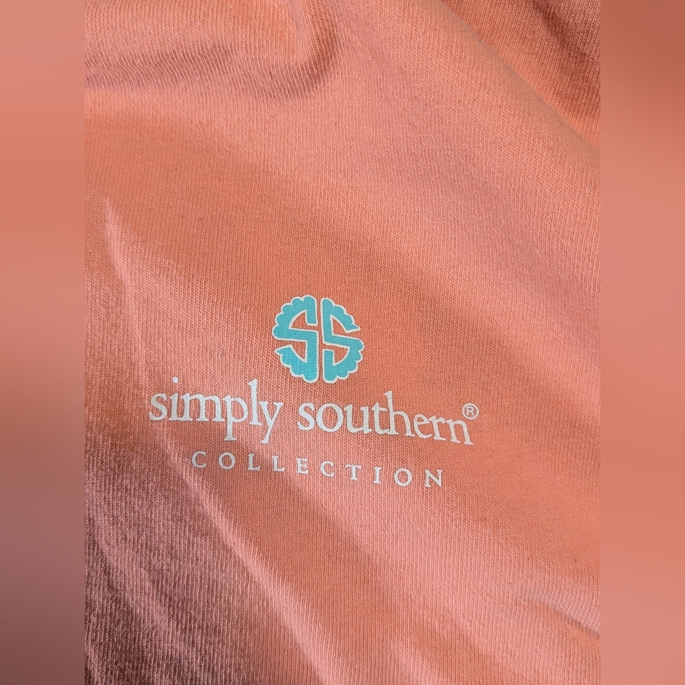 Women's SIMPLY SOUTHERN Peach Scrub Life Graphic T-Shirt Size XL *flaws* - Picture 4 of 9